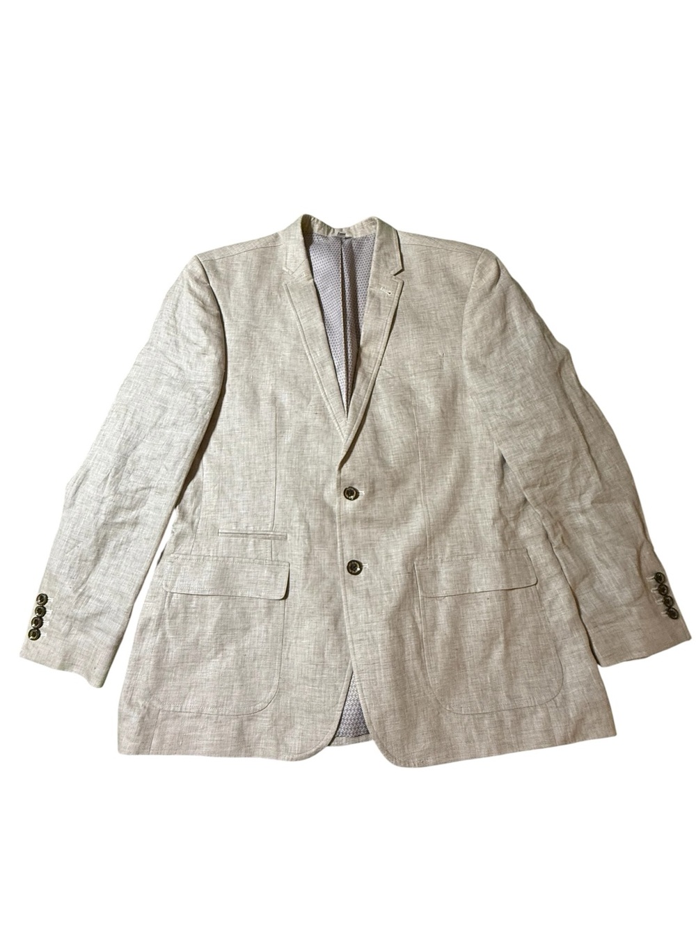 Murano Baird McNutt 100% Linen Blazer Men’s XL Beige  Jacket Sport Coat Luxury